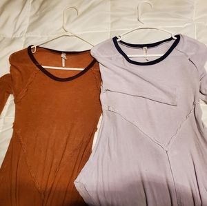 Free people frill long sleeve shirt bundle